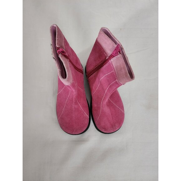 Munchkin Kids Girls Pink Peek A Boo Pink Snow Winter Ankle Boots Size 7W - Picture 6 of 8